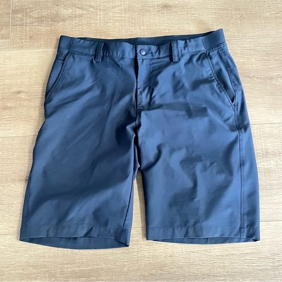 Greg Norman Men's Stretch Navy Blue Size 34 Golf Shorts Performance Inseam 10” - Picture 7 of 9